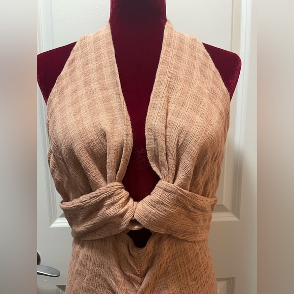 NWOT Free People Nya Halter Maxi Dress. Size M - Picture 6 of 6